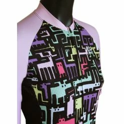 MAILLOT LA ROUE LIBRE FAUNE INVADER FEMME -vélo Soldes Magasin maillot la roue libre faune invader femme 2