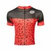 MAILLOT NISSA NOIR/ROUGE -vélo Soldes Magasin maillot nissa noir rouge